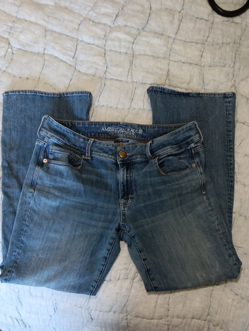 AE LIGHT BLUE 360* SUPER STRETCH SIZE 14